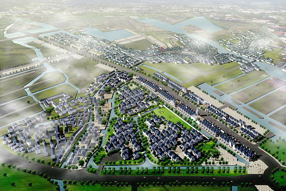 Shanghai Zhu Jia Jiao Town Planning